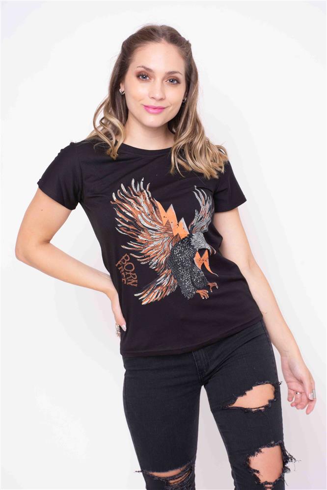 Remera Condor con Apliques